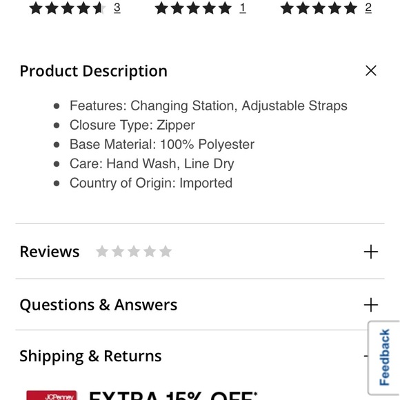 Obersee Tactical Diaper Bag Dad Male baby black red backpack - Picture 4 of 16